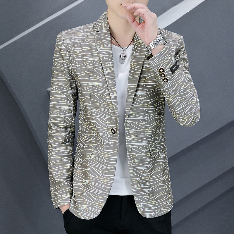 Lifestyle In Korean - Slim Fit Short Men's Suit Jacket