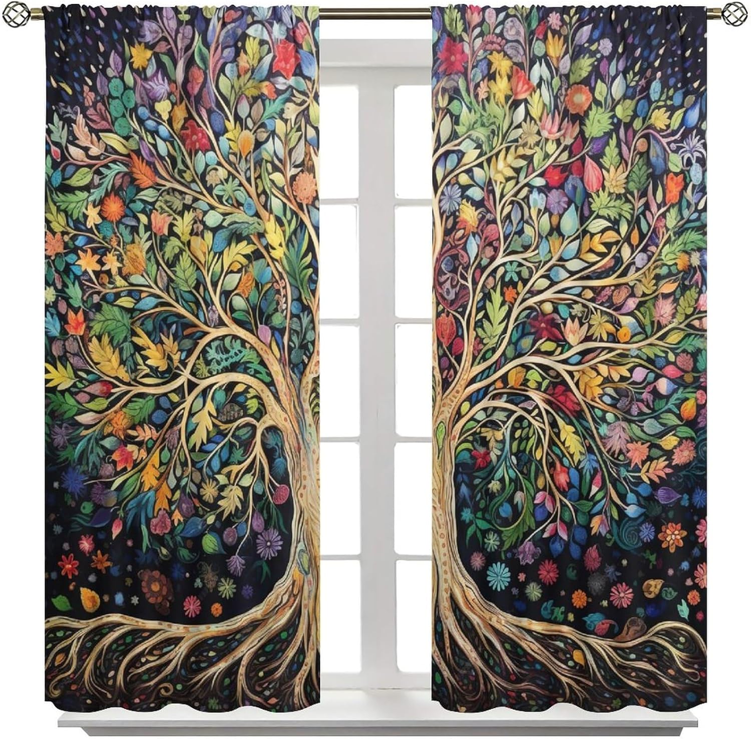Tree of Life Curtains, Fantasy – Korean Arts And Lifestyle recenzja i cena