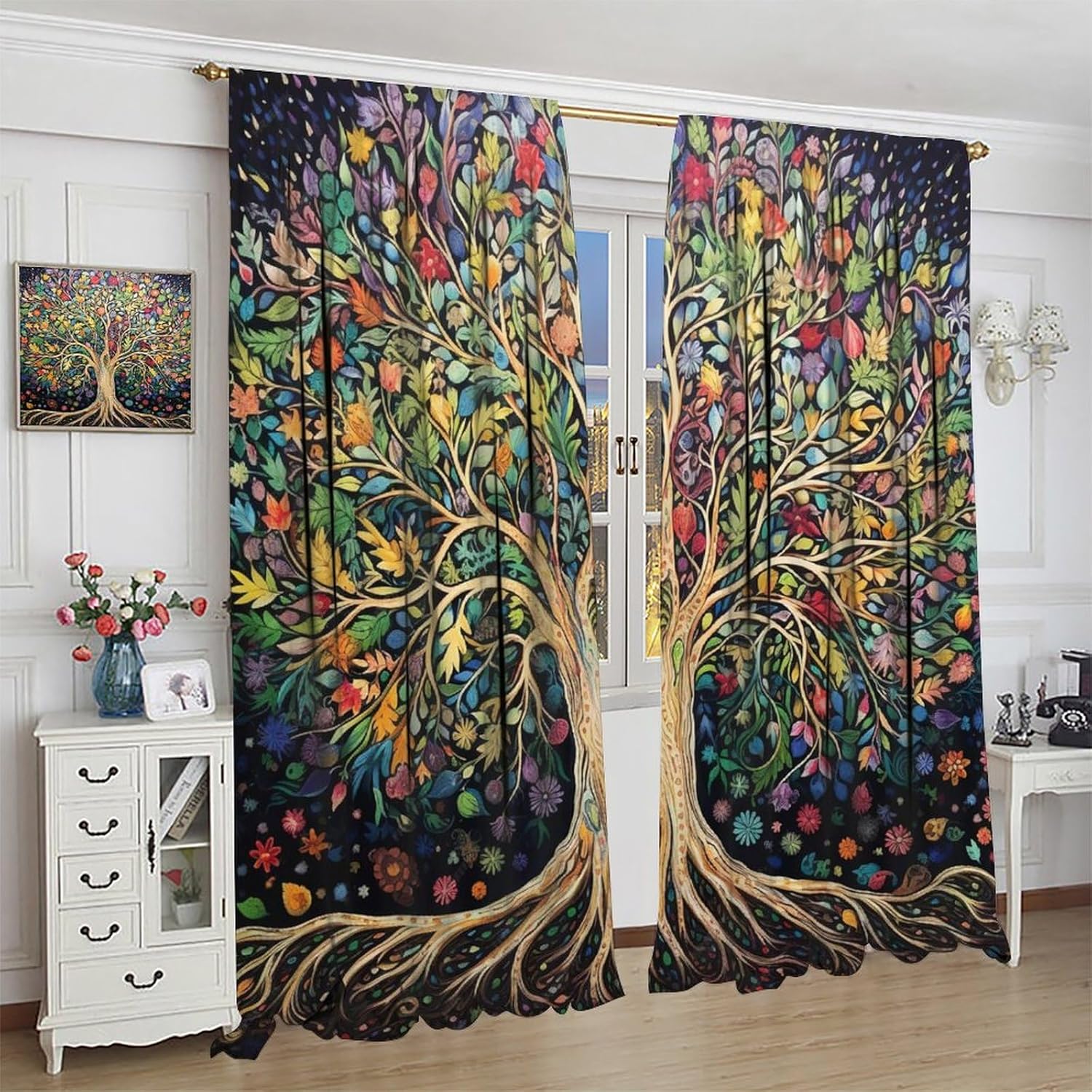 Tree of Life Curtains, Fantasy – Korean Arts And Lifestyle recenzja i cena