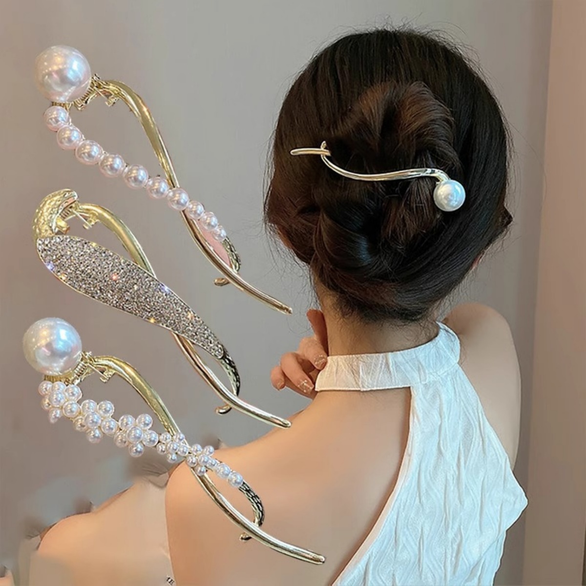 Elegant Glitter Pearl Hair Cli – Lifestyle In Korean recenzja i cena
