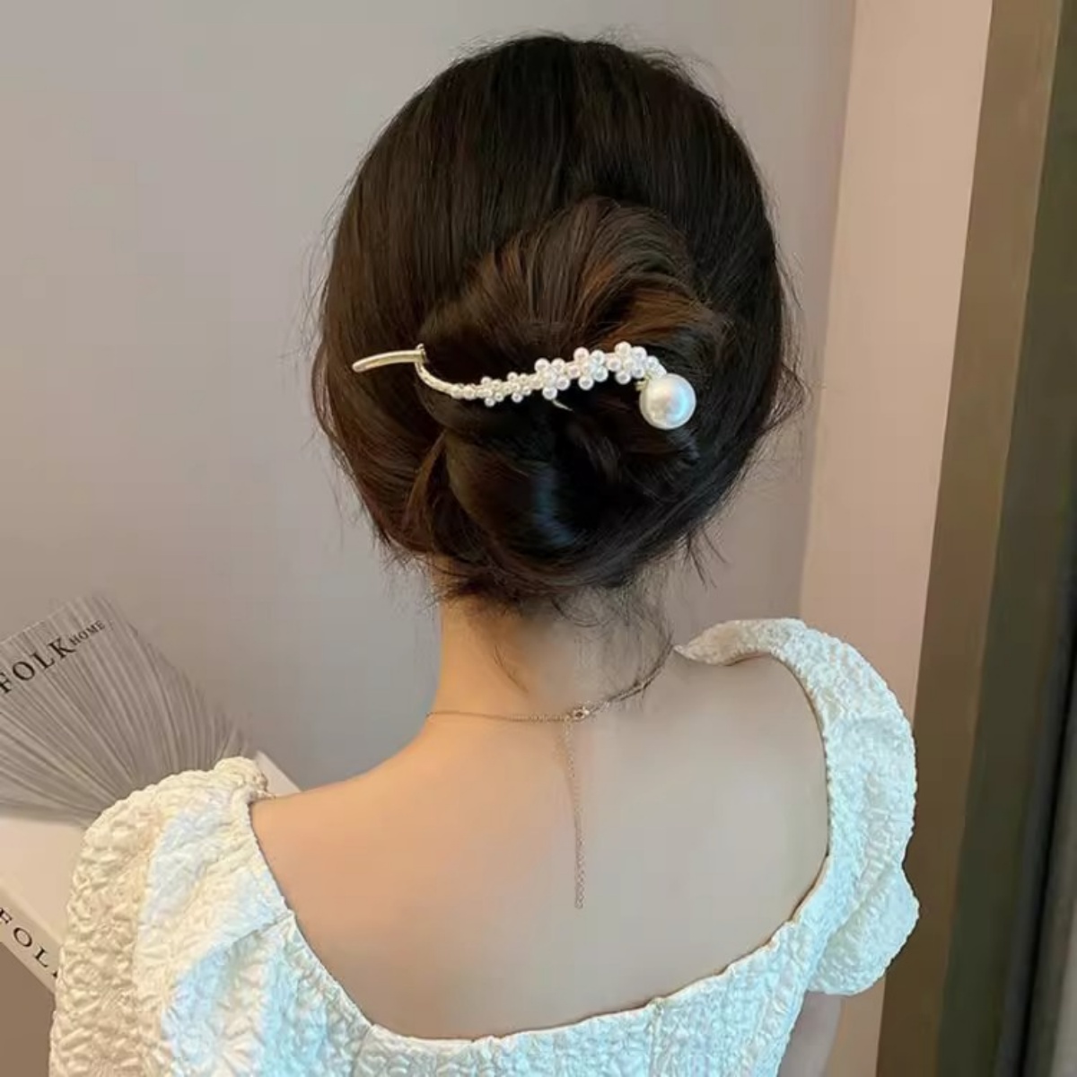 Elegant Glitter Pearl Hair Cli – Lifestyle In Korean recenzja i cena