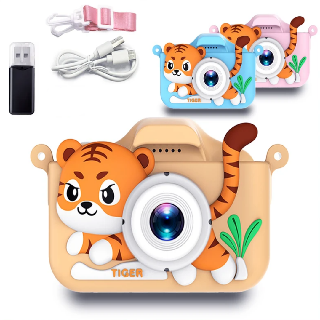 Kids Mini Camera Cartoon Tiger – Korean Girls Lifestyle recenzja i cena
