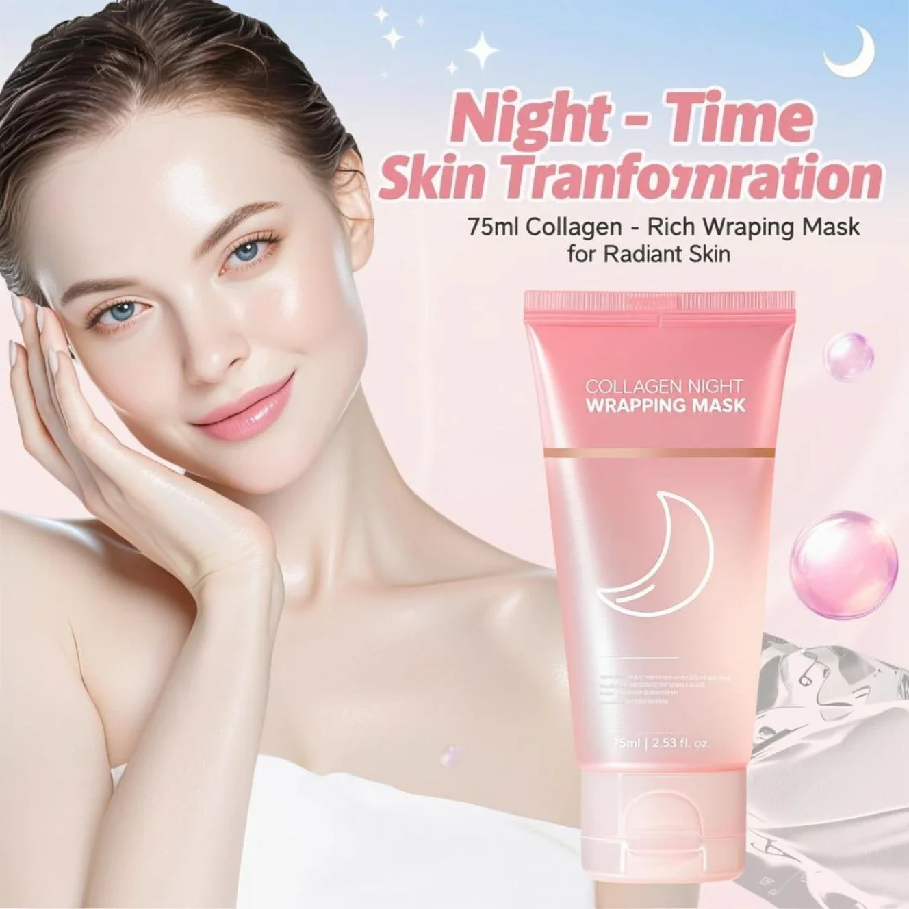 Collagen Night Wrapping Mask 7 – Sleeping Pack Overnight recenzja i cena