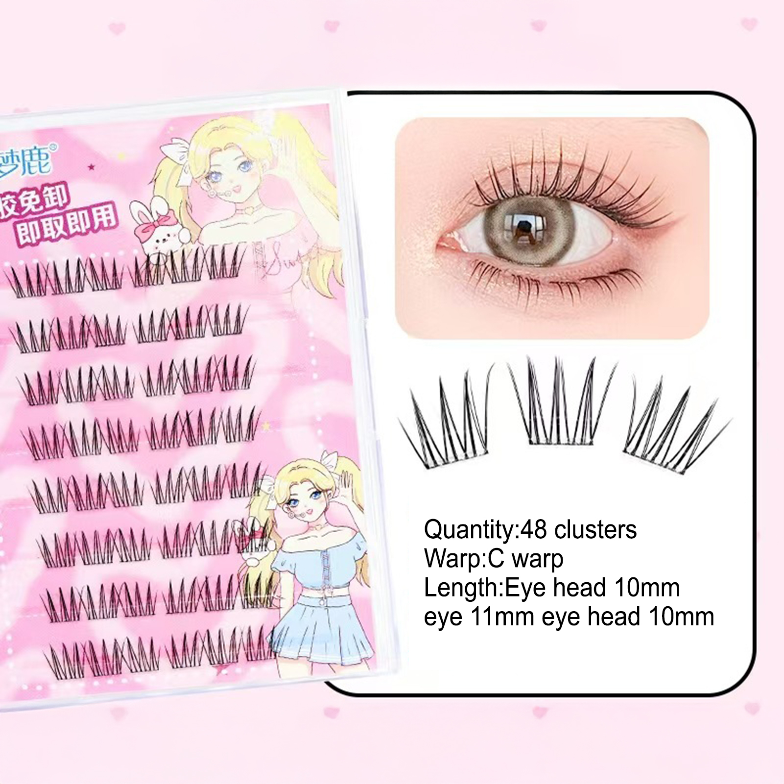Women DIY Curling Eyelash Clus – Korean Lifestyle Products recenzja i cena