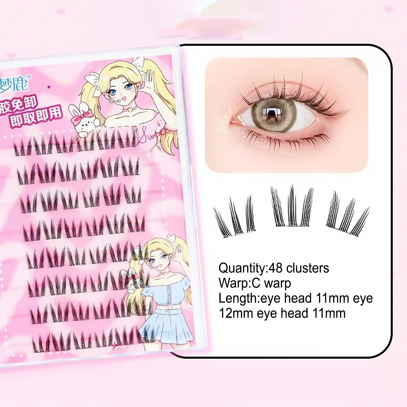 Women DIY Curling Eyelash Clus – Korean Lifestyle Products recenzja i cena